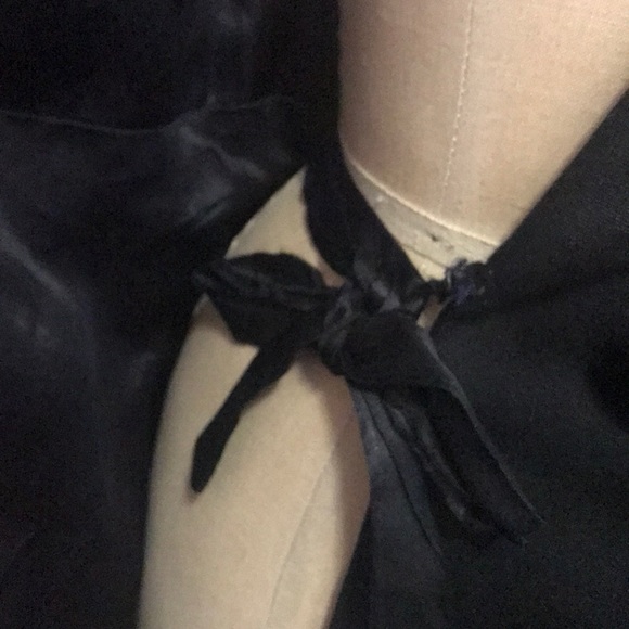 Vintage Black Wool Coat 1950s Princess Style - Picture 14 of 16